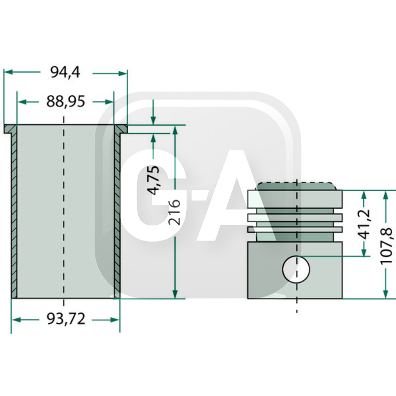 Kit cylindree tracteur Renault